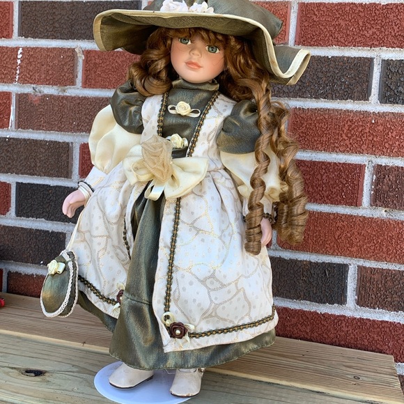 SOLD Porcelain Doll - Picture 1 of 3